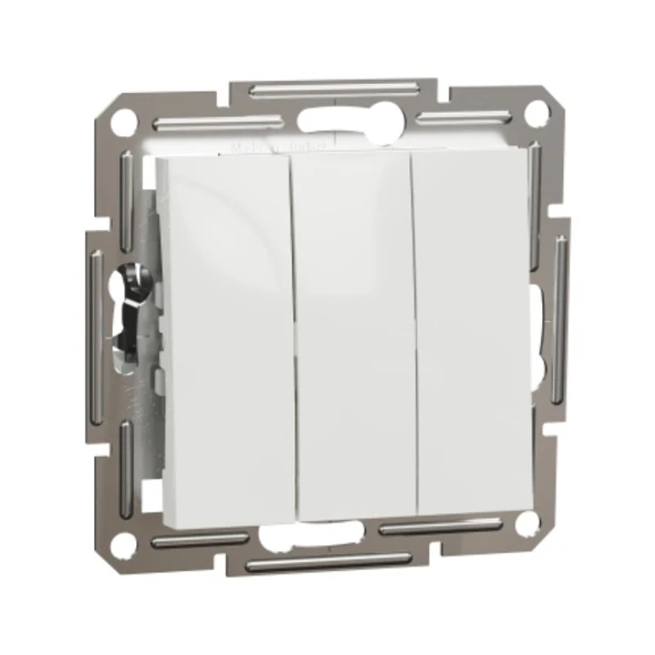 Schneider Electric Schneider Asfora Beyaz Üçlü Anahtar ürün görseli