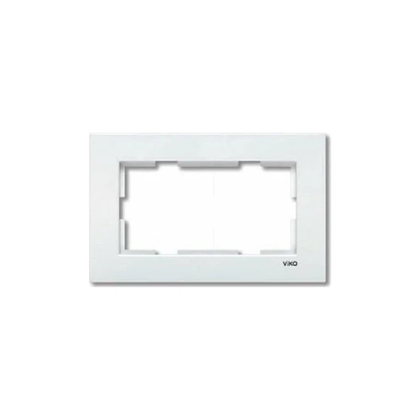Viko Karre Beyaz İkili Grup Priz Için Sıva Altı Çerçeve ürün görseli 1
