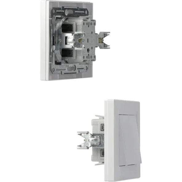 Schneider Electric Schneider ASFORA Beyaz Liht Butonu (Çerçeveli) - Resim 3