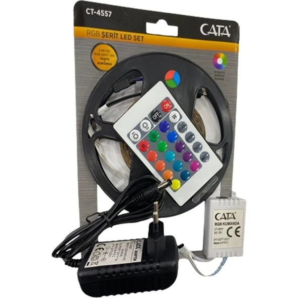 Cata CT-4557 Rgb Şerit LED Seti 5 mt 96 Renk - Resim 4
