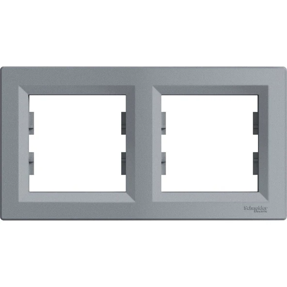 Schneider Electric Asfora Plus İkili Çerçeve Çelik ürün görseli 1