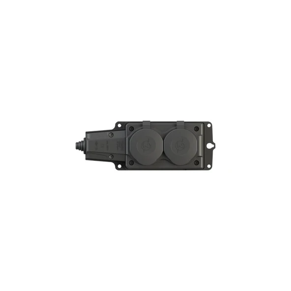 NE-AD 1X16A Kauçuk 2'li Grup Priz ürün görseli 1