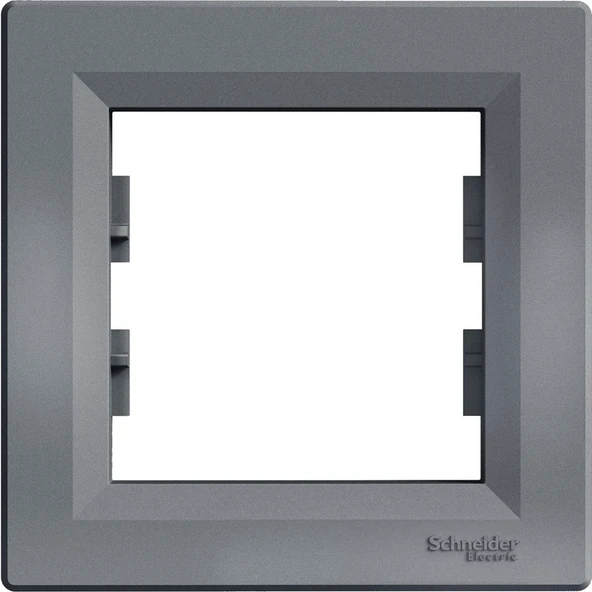 Schneider Electric EPH5800162 Asfora Plus Çelik Tekli Çerçeve Yatay ürün görseli 1