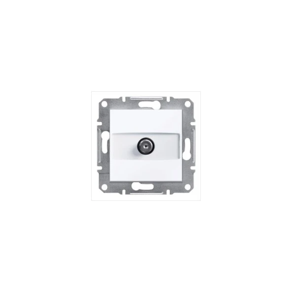 Schneider Electric EPH3770121 Asfora Beyaz Uydu Sat Prizi Sonlu Çerçevesiz ürün görseli 1