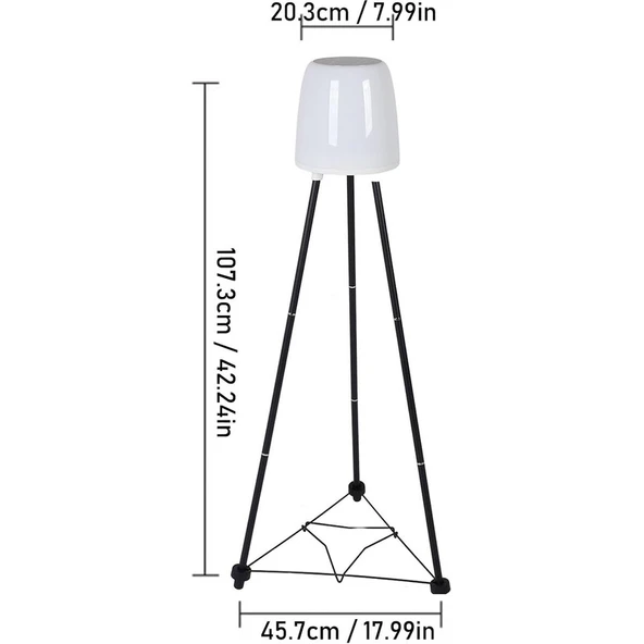 Uzm Light Ack AG60-06851 457MMX457MMX107MM IP54 LED Ayaklı Solar Sıyah Aplık Güneş Enerjili Bahçe Aydınlatması, Rengi Ayarlanabilir Dekoratif Aydınlatma - 4
