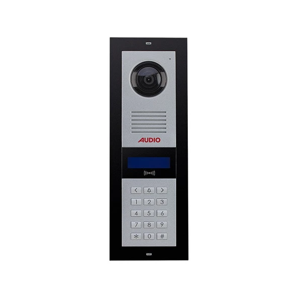 AUDIO 003003 Mekanik Butonlu 2X16 LCD Kart Okuyuculu Zil Paneli - 1