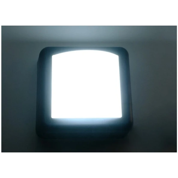 Ack Uzmlight Ack AH07-05031 6500K Beyaz Işık 4W Siyah Kasa IP44 LED Duvar Apliği Bahçearmatürü - 3