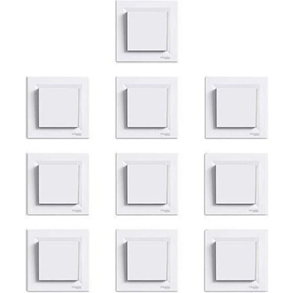 Schneider Electric Asfora Beyaz Anahtar 10 Adet ürün görseli