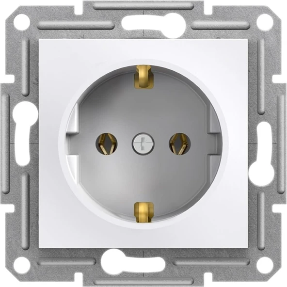 Schneider Beyaz Topraklı PRIZ-EPH2970121 (10 Adet) - Resim 2