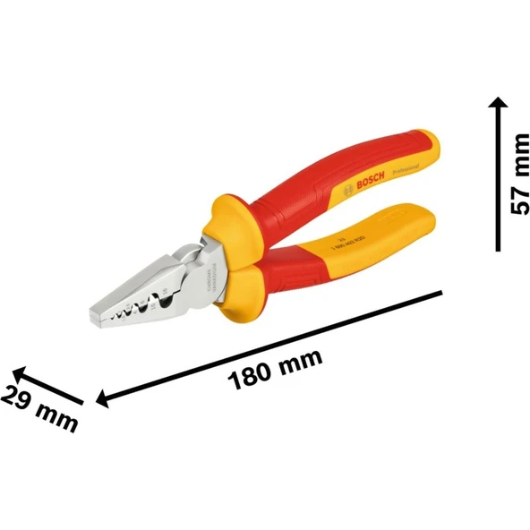 Bosch Kıvırma Pensi Vde 180 mm - 1600A02NE6 - Resim 3