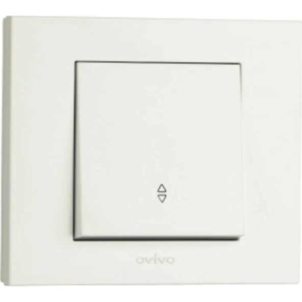 Ovivo Grano Tekli Vavien Anahtar - Sıva Altı Montaj, Kaliteli Beyaz Malzeme, Modern Tasarım, Yüksek Dayanıklılık ürün görseli 1