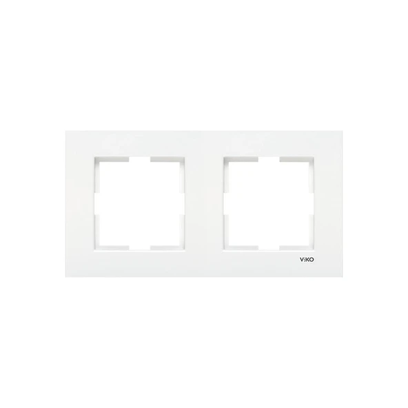 Viko Kare Viko Karre Beyaz İkili Çerçeve Yatay ürün görseli