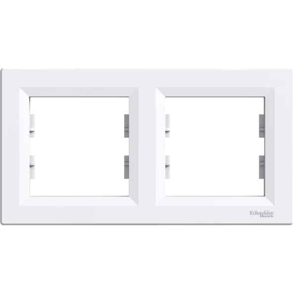 Schneider Asfora - 2'li Yatay Çerçeve, Beyaz EPH5800221 ürün görseli 1