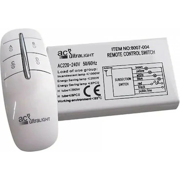 Ack AY30-00110 220V Ikili Avize Kumandası ürün görseli