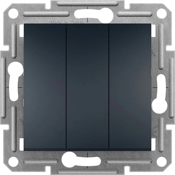 Schneider Asfora Antrasit 3lü Anahtar ürün görseli 1