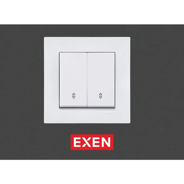 Exen Karell Beyaz Komütatör Veavien Çerçeveli - 1