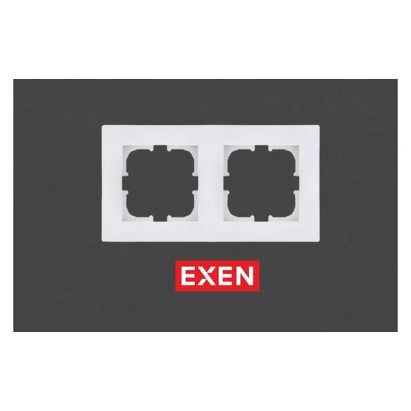 Exen Karell Beyaz Ikili Çerçeve ürün görseli