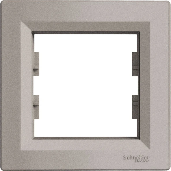 Schneider Electric Asfora Plus Tekli Çerçeve Bronz - 1