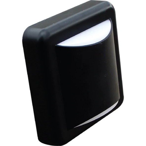 Ack Uzmlight Ack AH07-05101 3000K Günışığı 4W Siyah Kasa IP44 LED Duvar Apliği Siyah Kasa Duvar Armatür 2120000141881 - Resim 4