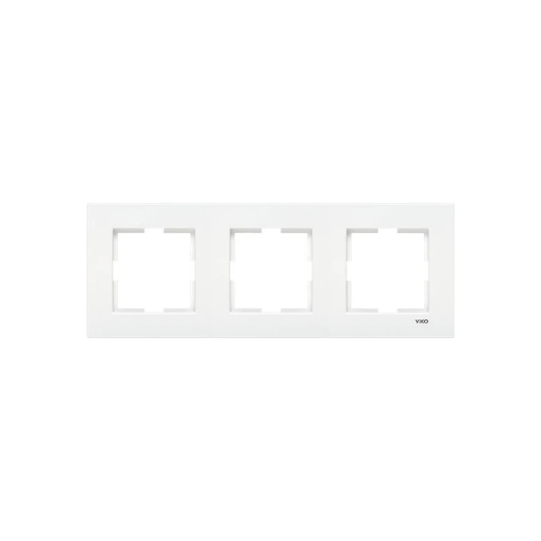 Viko Karre Beyaz Üçlü Çerçeve ürün görseli 1