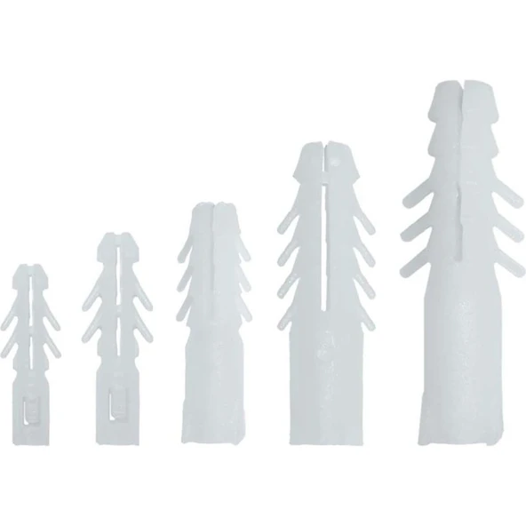 Mutlusan Plastik Dübel 8Mm Beyaz (100'Adet) - 2