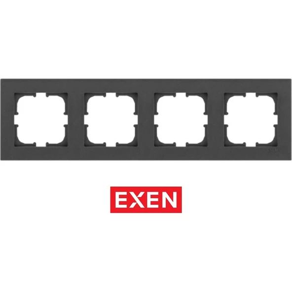 Exen Karell Antrasit Dörtlü Çerçeve ürün görseli
