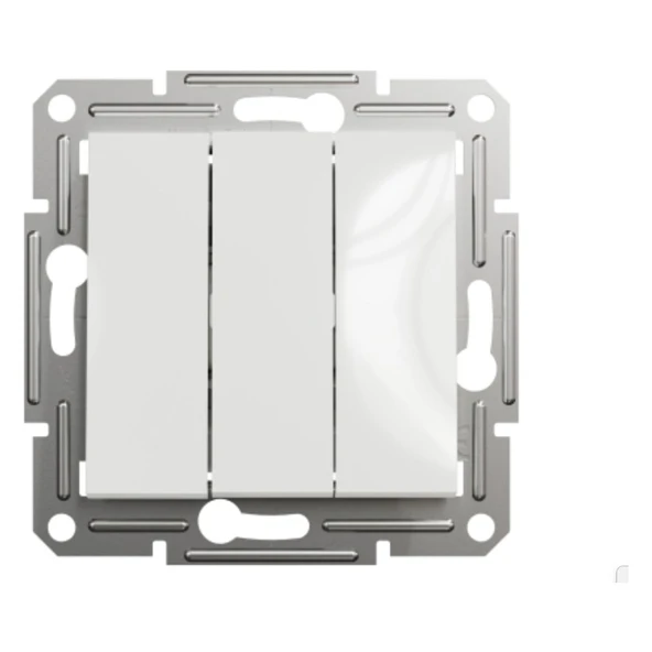 Schneider Electric Schneider Asfora Beyaz Üçlü Anahtar - Resim 5