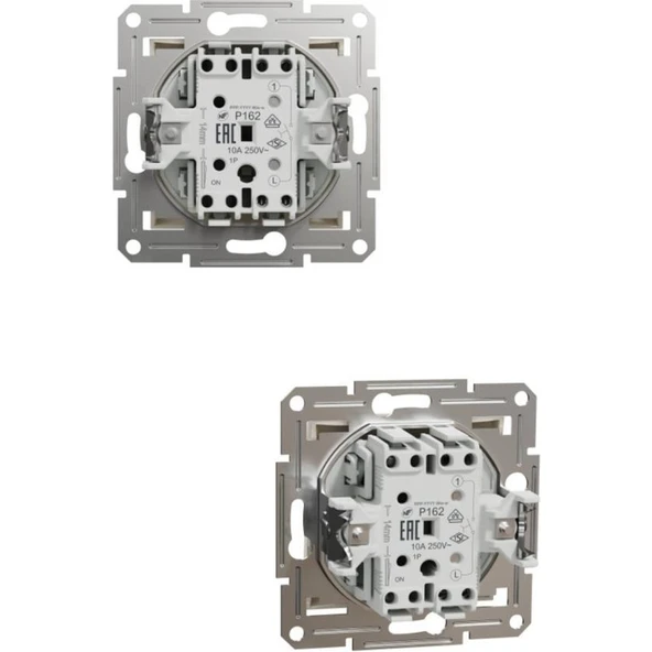 Schneider Electric Asfora Antrasit Liht Anahtar ( Zil - Kapı Otomatiği ) + Çerçeve - Resim 2