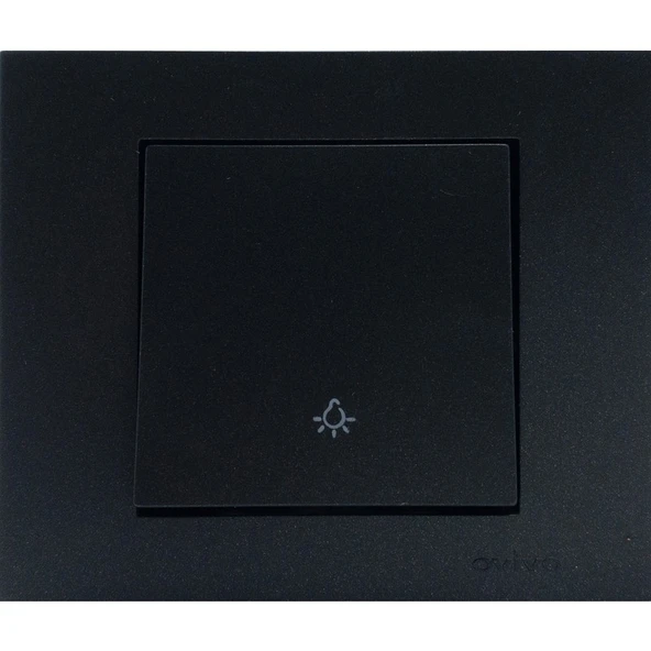 Ovivo Grano Siyah Light Anahtar Çerçeveli ürün görseli