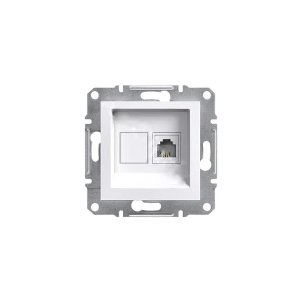 Schneider Electric EPH4170121 Asfora Beyaz Nümeris Telefon Prizi RJ11 Çerçevesiz - Resim 3