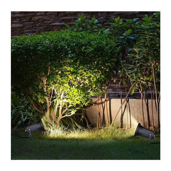 Uzm Light Fumagalli Bahçe Armatür Çim Tipi Kazıklı Tekli GU10 IP67 6W 615LM 100-240V Yeşil 320 x 122 mm Siyah - 3