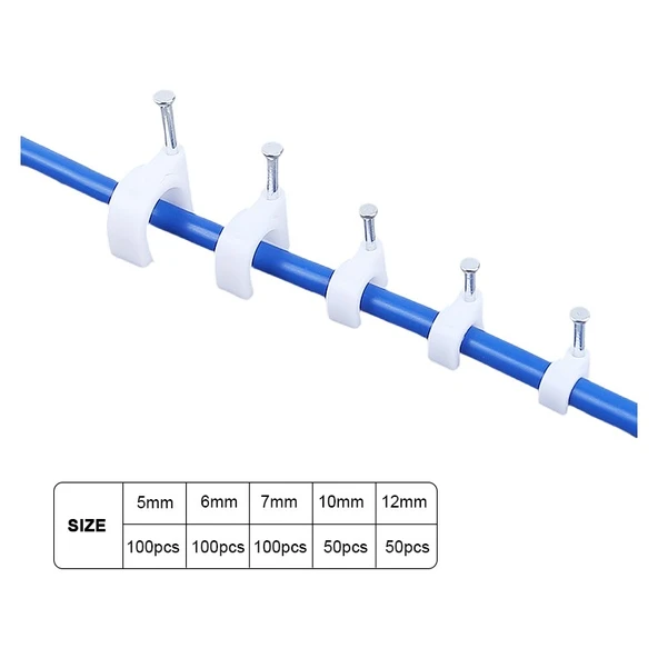 UK Çelik Çivili Kroşe Beton Kablo Kroşesi No:3 100 Adet - Resim 4
