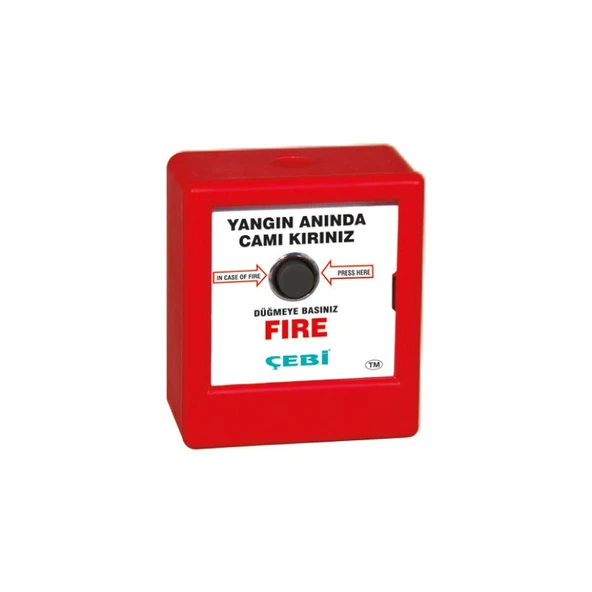Çebi Kare Camlı Yangın Ihbar Butonu 603-03 ürün görseli
