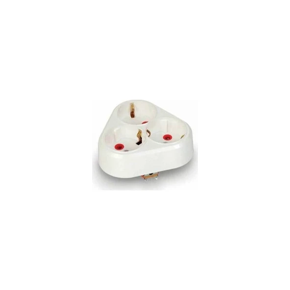 Fetih Sıva Altı Topraklı Priz 3 Lü ürün görseli 1