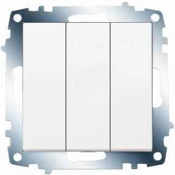 Viko Karre Beyaz Üçlü Anahtar Viko ürün görseli 1