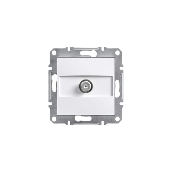 Schneider EPH3770121 Asfora Beyaz Çerçevesiz Sat Uydu Prizi - Resim 3