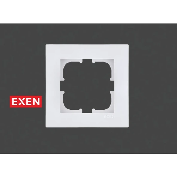Exen Karell Beyaz Tekli Çerçeve (Exen 200-010000-101) ürün görseli 1