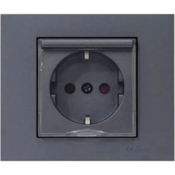 Viralighting Ovivo Grano Füme Kapaklı Priz ürün görseli 1