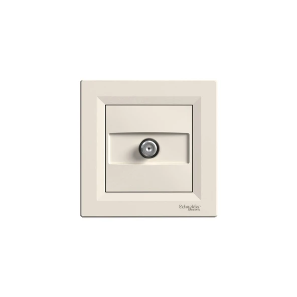 Schneider Electric Schneider Asfora Krem TV Prizi, Sonlu (Çerçeveli) ürün görseli