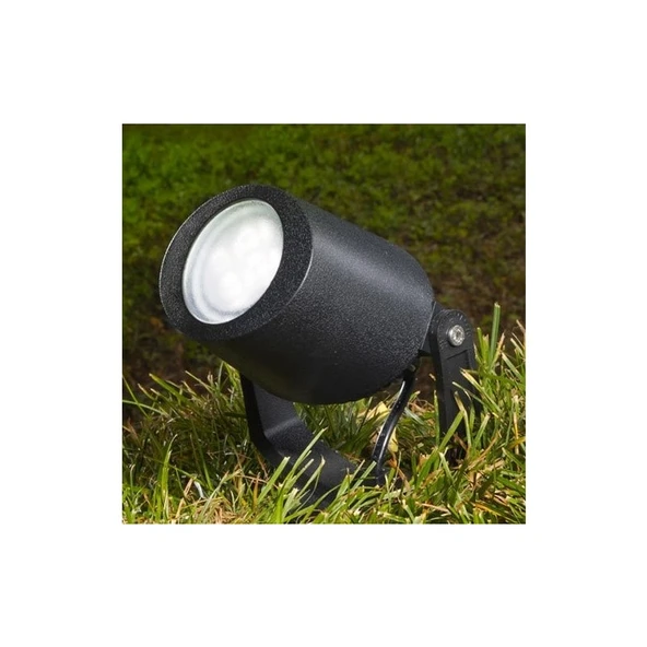 Uzm Light Fumagalli Bahçe Armatür Çim Tipi Kazıklı Tekli GU10 IP67 6W 615LM 100-240V Yeşil 320 x 122 mm Siyah - 2