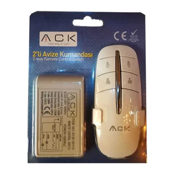 Ack AY30-00110 220V Ikili Avize Kumandası - Resim 2