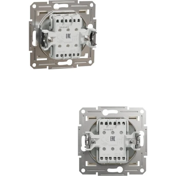 Schneider Asfora Krem Üçlü Anahtar - Çerçeveli - Resim 2