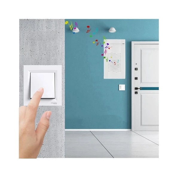 Schneider Electric Schneider ASFORA Beyaz Liht Butonu (Çerçeveli) - Resim 4