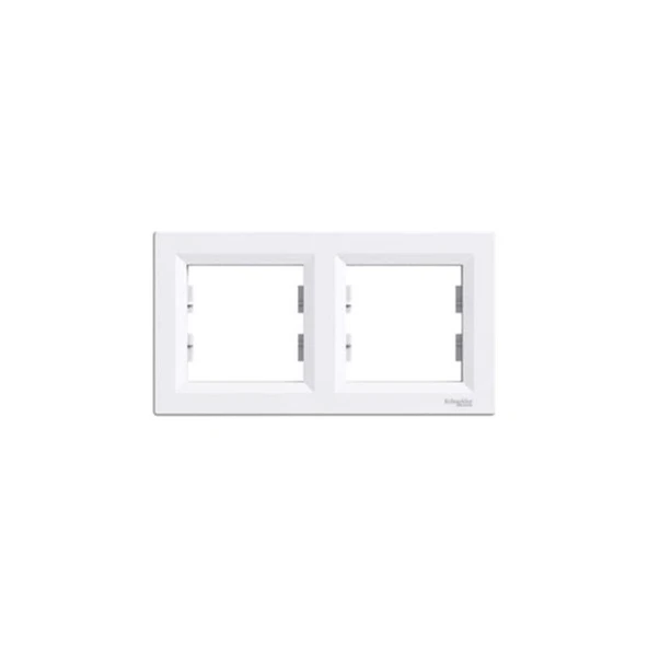 Schneider Asfora Beyaz Ikili Çerçeve EPH5800221 ürün görseli 1