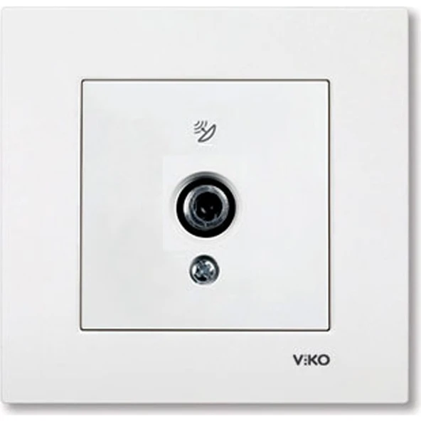 Viko Karre Uydu Prizi F Konnektörlü Sonlu - Beyaz ürün görseli