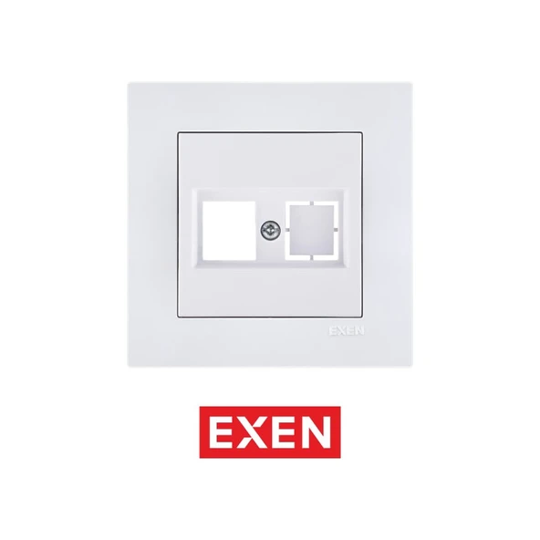 Exen Karell Beyaz Data Priz Jaksız ürün görseli