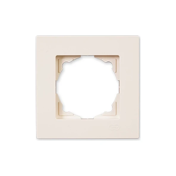 Günsan Elektrik Eqona Krem Tekli Çerçeve ürün görseli 1