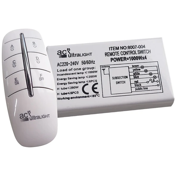 Ack 4'lü Avize Kumandası AY30-00140 ürün görseli 1