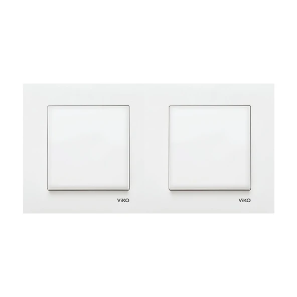 Viko Karre Beyaz Ikili Set Anahtar ve Anahtar ürün görseli 1