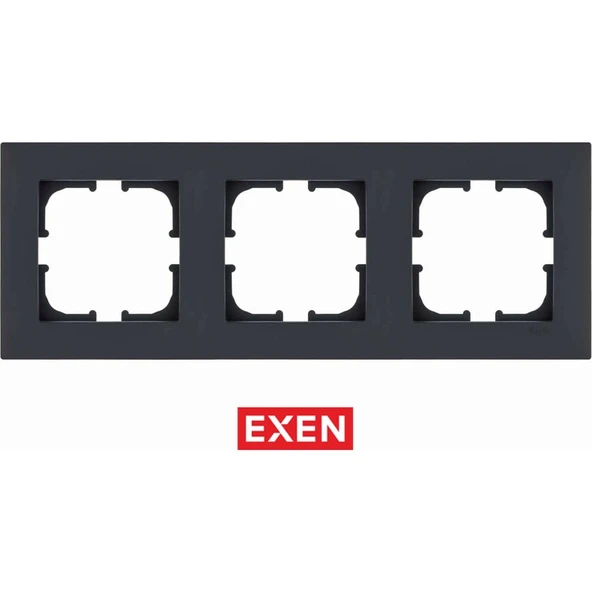 Exen Karell Füme Üçlü Çerçeve - 1
